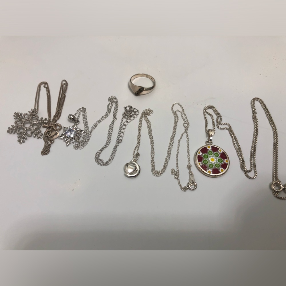 Sterling silver Lot Of Jewelry  Ring Size 4.5